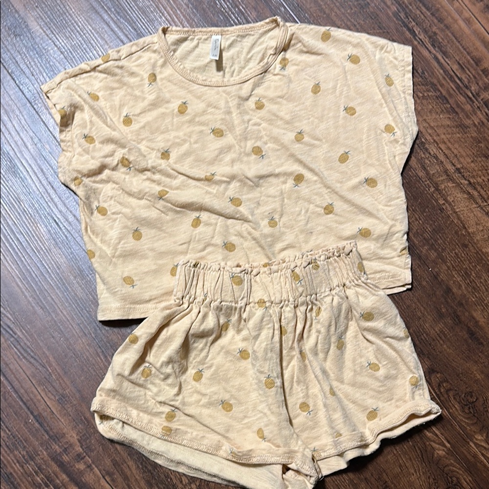 Rylee + Cru Cream and Gold Kids Matching Set